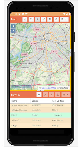 GpsWlad Monitoring Screen 3