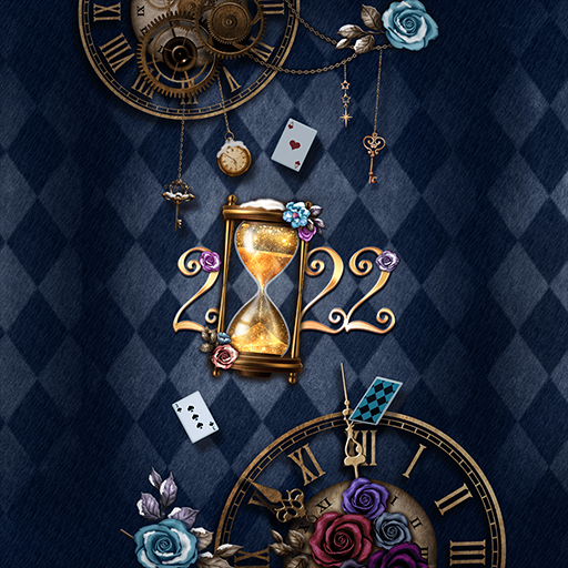 Wallpaper-New Year Hourglass logo
