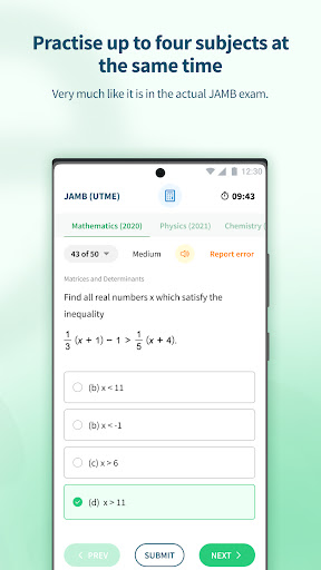 Class54 Learning App-JAMB 2025 Screen 3