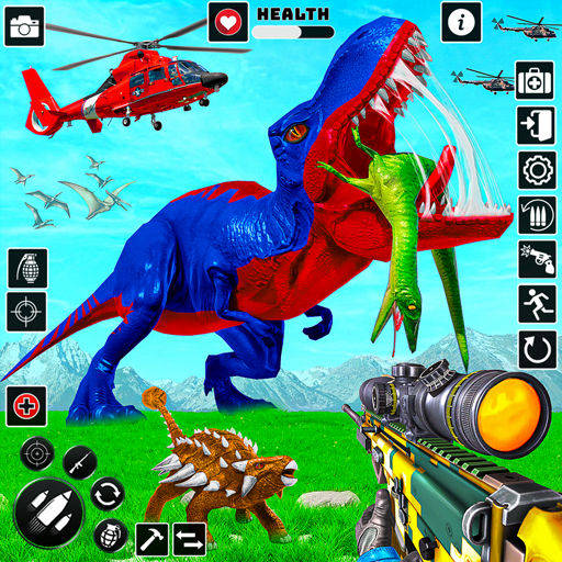 Real Dino Hunter Hunting Games logo