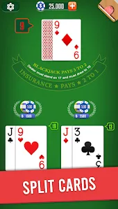 Blackjack 21 card game