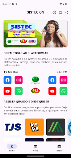 Android application Sistec ON screenshort