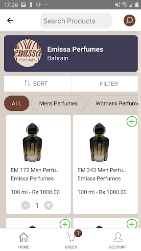 Emissa Perfumes Screen 2