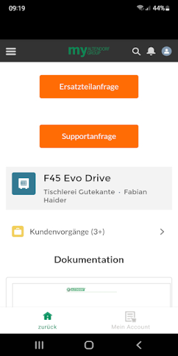 Android application ALTENDORF GROUP screenshort