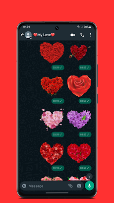 Stickers Love Flower WAStickerのおすすめ画像2