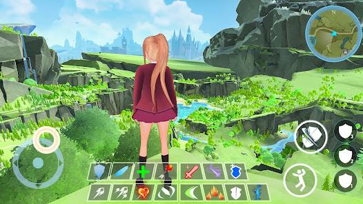 Anime Girl Fighting Games 3D 1.0 APK + Mod (Unlimited money) untuk android