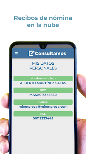 Android application Consultamos screenshort