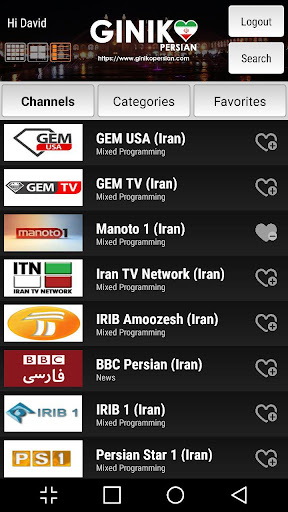 Anteprima dell'app