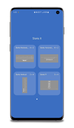 Slorks it - Calendar Widget Screen 3