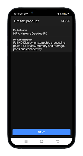 Inventory tracker Screen 3