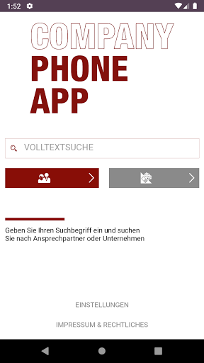 Android application CPA - Company Phonebook App - screenshort