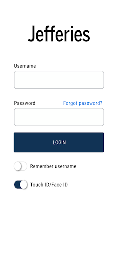 Jefferies Client Portal Screen 2