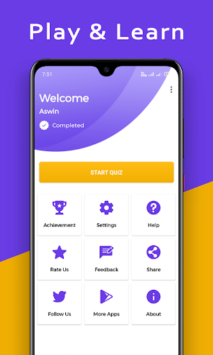 Android application GK Quiz Tamil – வினாடி வினா screenshort