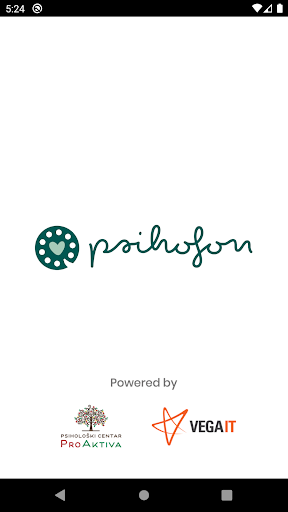 Android application Psihofon screenshort
