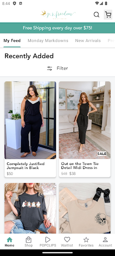 Android application P.S. Freedom Boutique screenshort