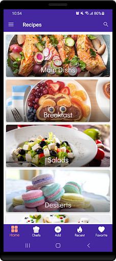 Recipes | Cookbook Screen 3