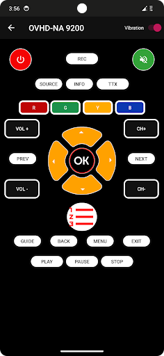 Remote for Ovhd Tv Screen 3