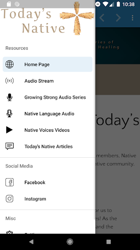 Android application Today's Native screenshort