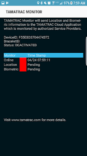 TAMATRAC Monitor Screenshot