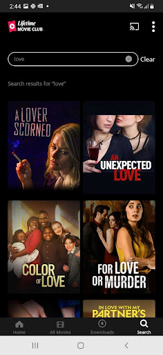 Screenshot of Lifetime Movie Club