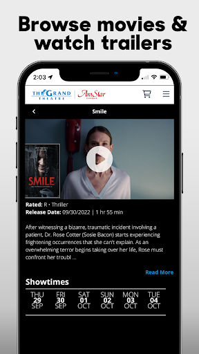 Grand & AmStar Mobile App Screen 2