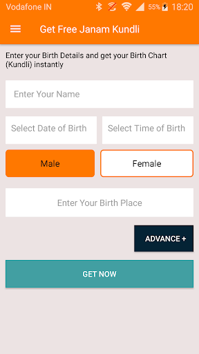 AstroVidhi - Kundali Horoscope Screen 3