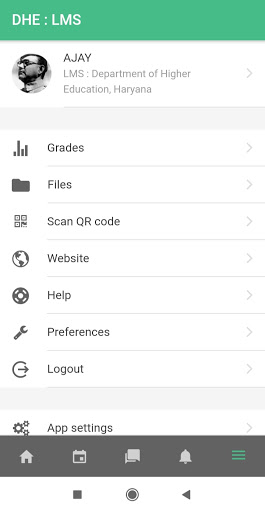 Android application DHE LMS screenshort