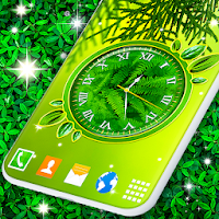Leaves Clock App ? Forest Live Wallpaper Themes