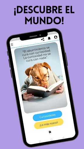 Android application Datos curiosos del mundo screenshort
