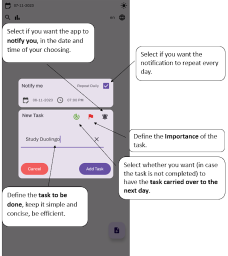Efficiency Tracker Screen 2