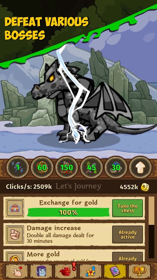 #5. Idle clicker rpg - Mystic Ruin (Android) Bởi: Creolusion Games