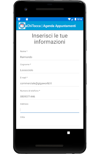 A CHI TOCCA - Agenda Appuntam Screen 3