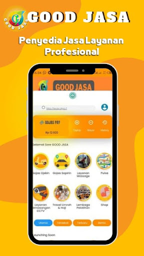 Android application Good Jasa Massage screenshort