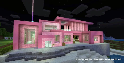 CONSTRUINDO UMA CASA ROSA NO MINECRAFT