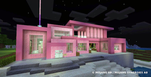 Pink house with furniture. Craft maps and mods 1.0.1 Screenshots 9