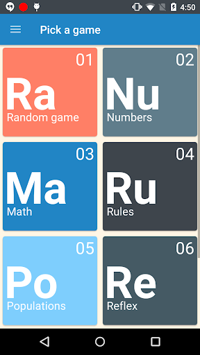 Android application Reaction Games screenshort