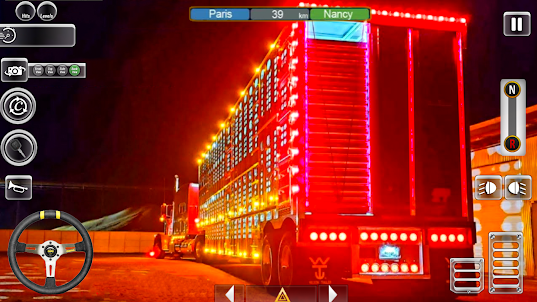 jogo 3d de caminhão de carga