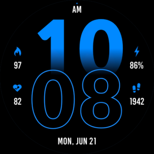 Active Blue Fit Watch Face logo