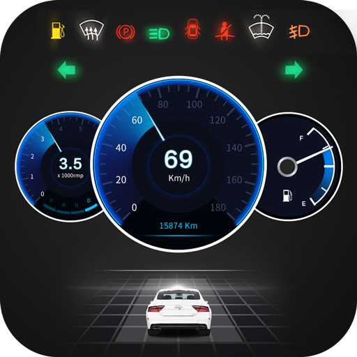 Gpsスピードメーターobd2車のダッシュボード 制限速度 Google Play のアプリ