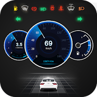 GPSスピードメーターOBD2車のダッシュボード：制限速度