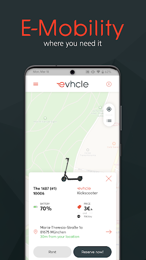Android application evhcle screenshort