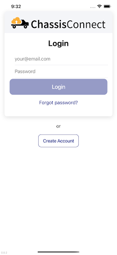 Android application Chassis Connect screenshort
