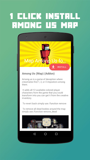 Android application Map Among Us for MCPE screenshort