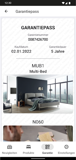 Android application hülsta screenshort