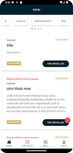 Android application Uroz y Asociados Despacho screenshort