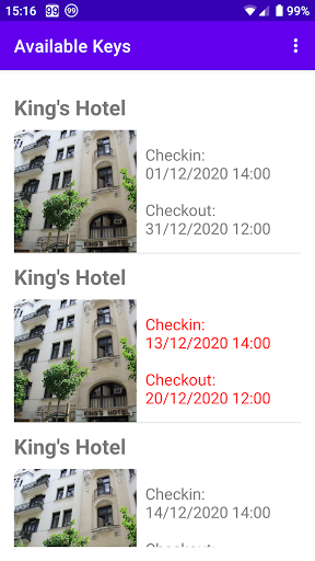 Android application Your Key screenshort