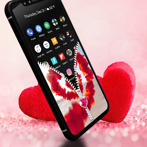 Heart Zipper Lock Screen logo