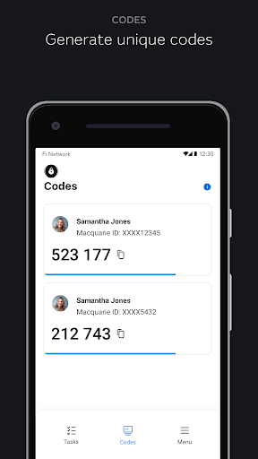 Macquarie Authenticator Screen 3