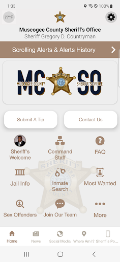 Android application Muscogee County Sheriff screenshort