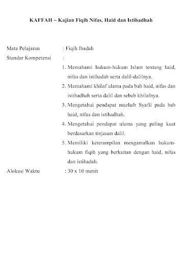 KAFFAH Kajian Fiqih Nifas Haid Screen 2